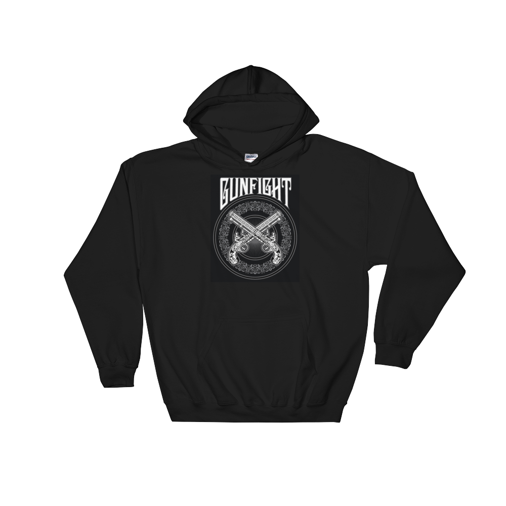GunFight Logo Hooded Sweatshirt (Black) - GunFight