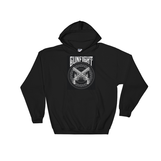 GunFight Logo Hooded Sweatshirt (Black) - GunFight