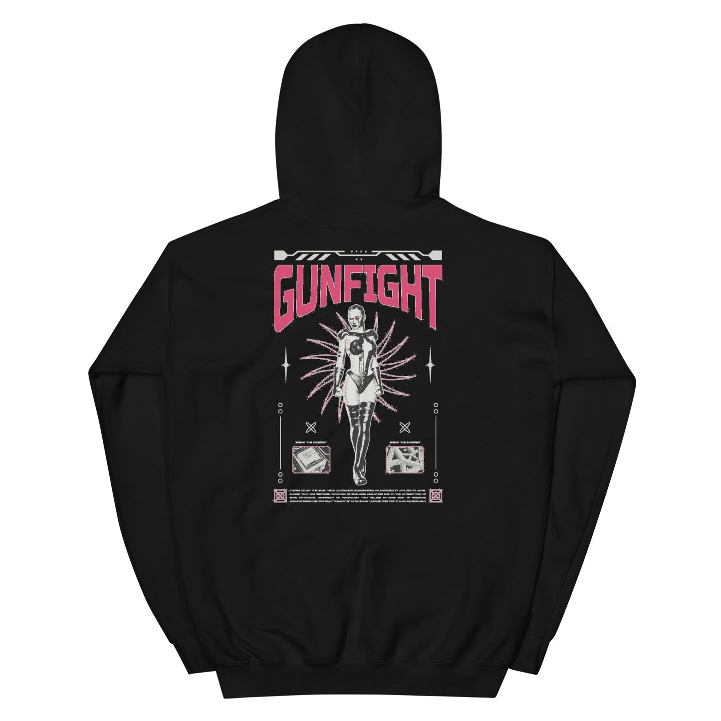 GunFight Hooded Sweatshirt (Front + Back)
